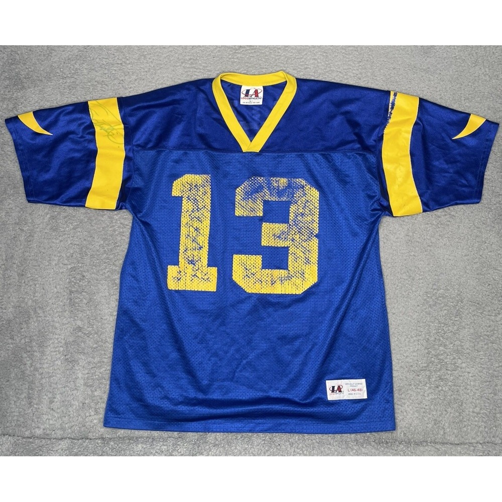 Vtg Logo Athletic NFL St Louis Rams Von Millar Jersey #13 Mens L Mesh Football